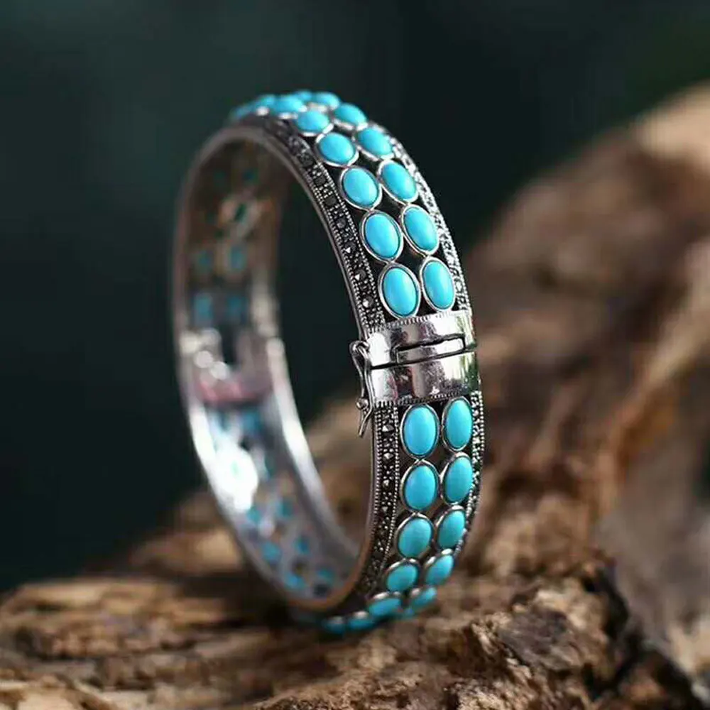 RADHORSE 925 Silver Bangles for Women Fine Jewelry inlay 52 grain 4*6mm luxurious style Bangles
RADHORSE 925 Silver Bangles for Women Fine Jewelry inlay 52 grain 4*6mm luxurious style Bangles