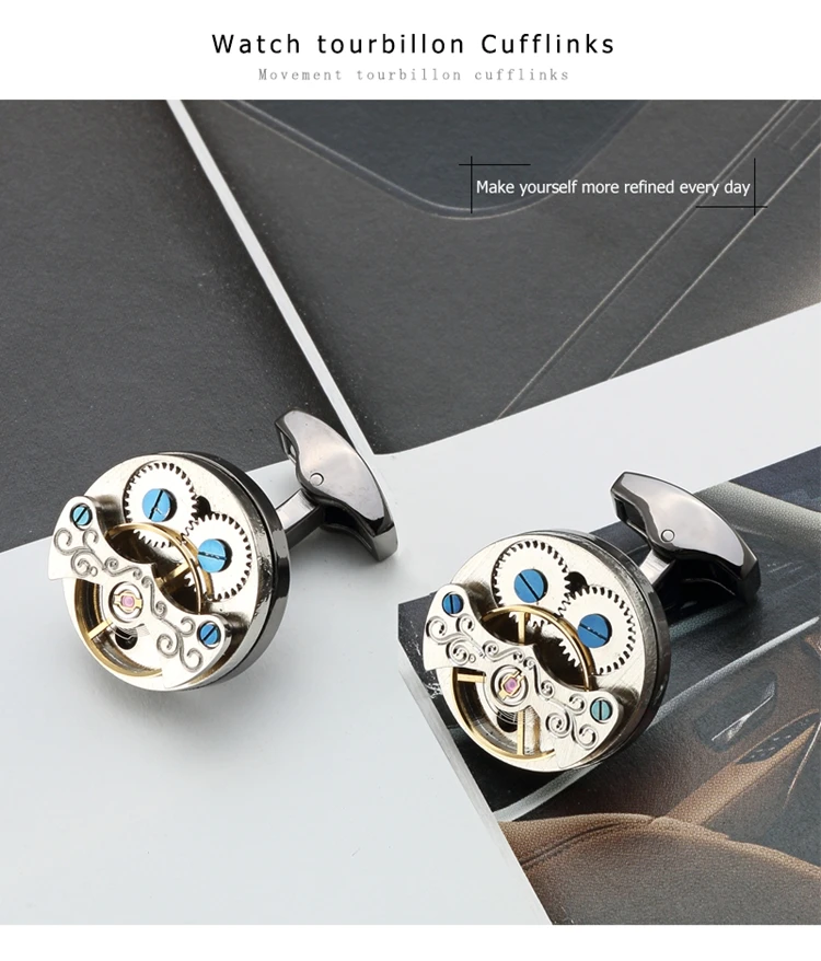 Watch Tourbillon Cufflinks Details (5)