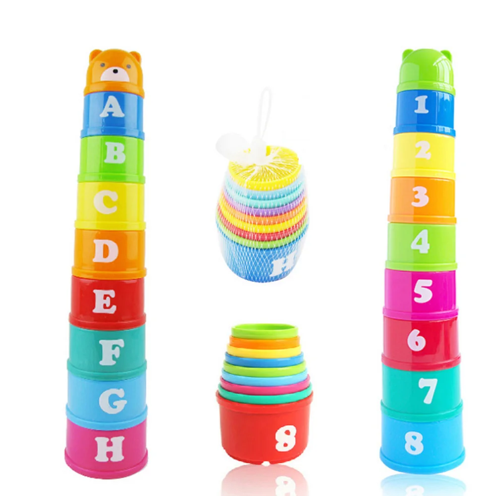 9pcs/set Baby Stack Cups Stacking Toys for Kids Educational Learning Puzzle Stacked Blocks Game
9pcs/set Baby Stack Cups Stacking Toys for Kids Educational Learning Puzzle Stacked Blocks Game