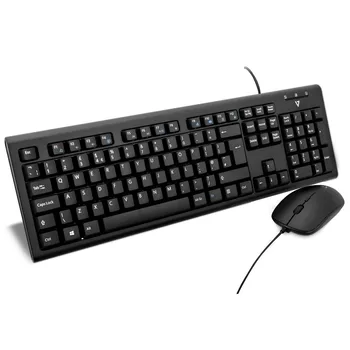 V7 Wired Keyboard and Mouse Combo – UK, Standard, Wired, USB, QWERTY, Black, Mouse included
V7 Wired Keyboard and Mouse Combo – UK, Standard, Wired, USB, QWERTY, Black, Mouse included