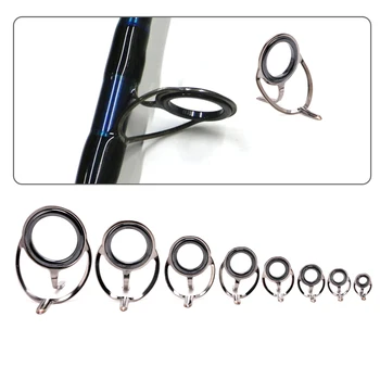 8 pcs / lot 6 # -30 # Rings Stainless Steel Eyes Diy Fishing Rod Tips Of The Guide Line For Making Rings Repair Kit
8 pcs / lot 6 # -30 # Rings Stainless Steel Eyes Diy Fishing Rod Tips Of The Guide Line For Making Rings Repair Kit