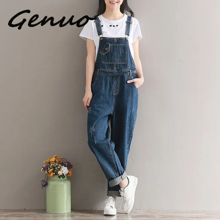 Genuo Denim Jumpsuit Women Denim Jeans Pants Suspender Vintage Casual Trousers Pockets Tassel Women's Jeans Rompers Overalls
Genuo Denim Jumpsuit Women Denim Jeans Pants Suspender Vintage Casual Trousers Pockets Tassel Women's Jeans Rompers Overalls