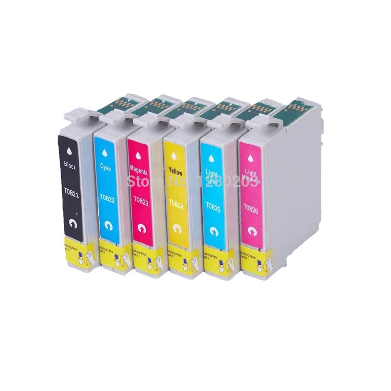 1 set T0811 Ink Cartridge for Epson T50 R270 R390 RX590 R290 R610 RX690 TX700W TX800W printer for Epson Stylus photo r290 r270
1 set T0811 Ink Cartridge for Epson T50 R270 R390 RX590 R290 R610 RX690 TX700W TX800W printer for Epson Stylus photo r290 r270