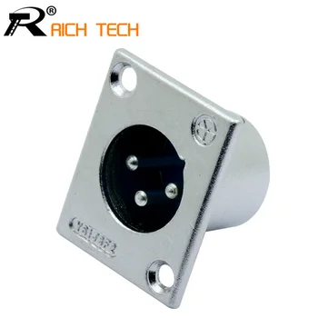 1pc Nickel plated 3pin XLR male plug panel mount connector professional speaker plug wire connector
1pc Nickel plated 3pin XLR male plug panel mount connector professional speaker plug wire connector