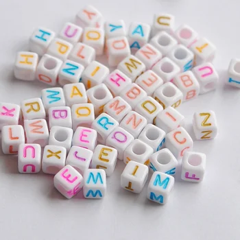 Wholesale Big Hole Alphabet Letter Acrylic Cube Beads White 6mm 500pcs DIY Loose Bead for Loom Band Bracelet Making LB-05
Wholesale Big Hole Alphabet Letter Acrylic Cube Beads White 6mm 500pcs DIY Loose Bead for Loom Band Bracelet Making LB-05