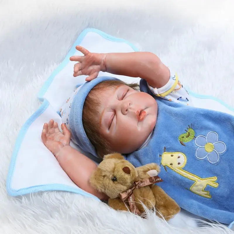 DollMai bebes reborn menino 23" full silicone reborn baby boy dolls giraffe clothing sleeping toy dolls gift for kids bonecas
DollMai bebes reborn menino 23" full silicone reborn baby boy dolls giraffe clothing sleeping toy dolls gift for kids bonecas