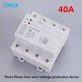 40A 380V 3P+N Din Rail Self Recovery Automatic Reconnect Over & Under Voltage Lightening Protection Protector Protective Relay
40A 380V 3P+N Din Rail Self Recovery Automatic Reconnect Over & Under Voltage Lightening Protection Protector Protective Relay