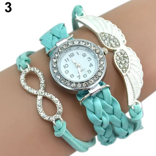 Popular Vogue Multilayer Leather Crystal Dial Bracelet Watch Retro Angel Wings Bangle Watch NO181 5V7A
Popular Vogue Multilayer Leather Crystal Dial Bracelet Watch Retro Angel Wings Bangle Watch NO181 5V7A