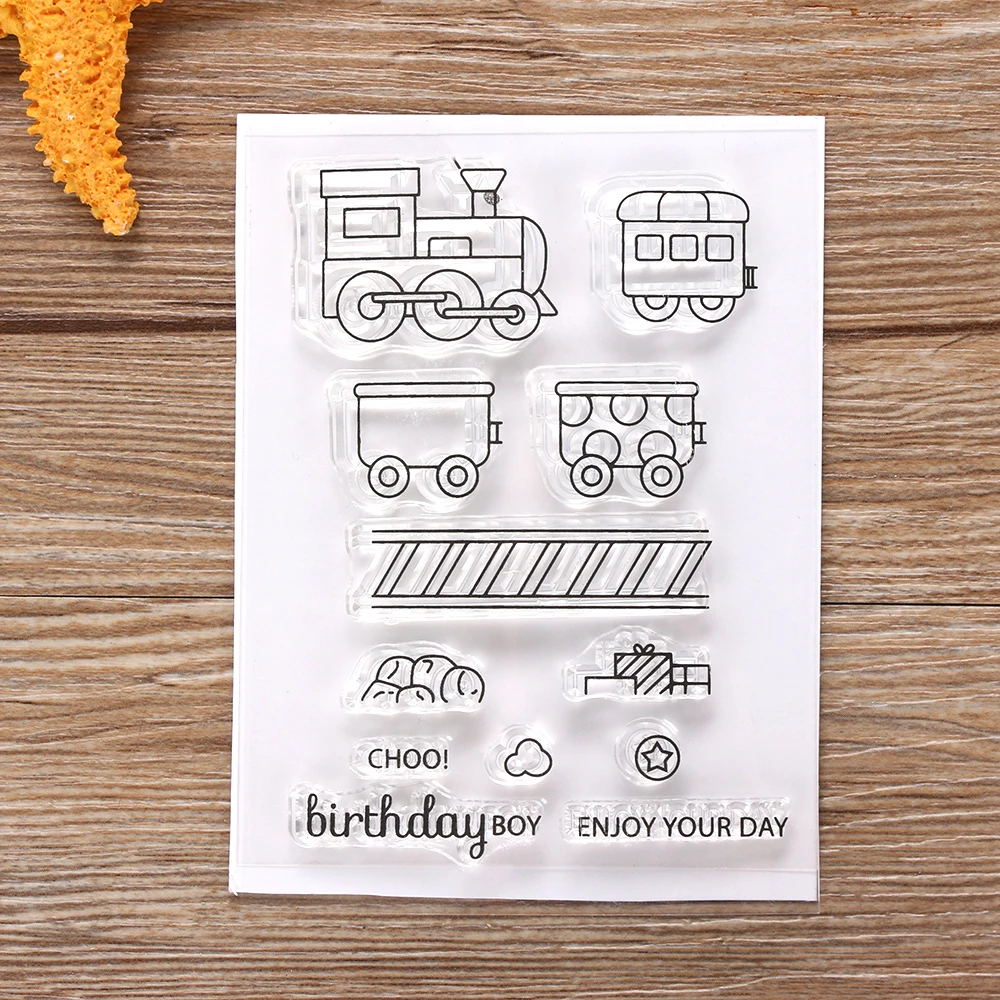 1PC Train Transparent Stamps + Metal Cutting Dies Stencils Scrapbooking Embossing for DIY Crafts Photo Album Decorative
1PC Train Transparent Stamps + Metal Cutting Dies Stencils Scrapbooking Embossing for DIY Crafts Photo Album Decorative