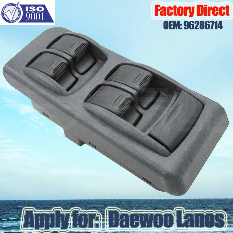 Factory Direct AUTO ELECTRONICAL POWER WINDOW LIFTER SWITCH Apply FOR DAEWOO LANOS 96286714 Left Driver Side Auto Power switch
Factory Direct AUTO ELECTRONICAL POWER WINDOW LIFTER SWITCH Apply FOR DAEWOO LANOS 96286714 Left Driver Side Auto Power switch