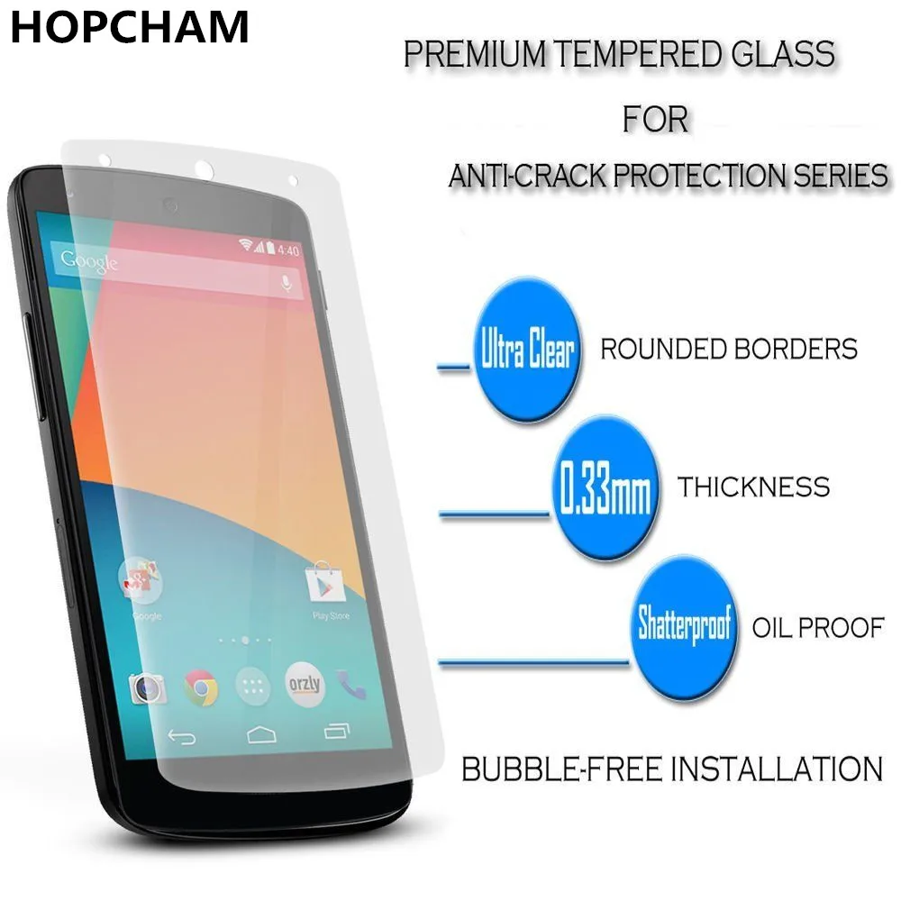 

2.5D Ultrathin Premium Tempered Glass Film For LG Google Nexus 5 Nexus5 D820 D821 EM01L Screen Protector Protective Film