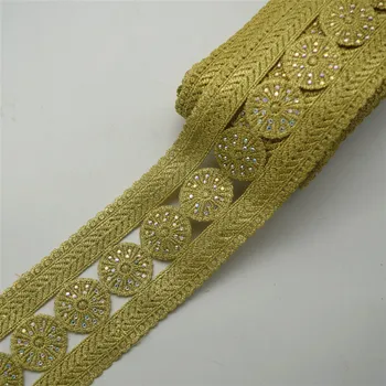 10yards Vintage Gold Embroidered Lace Edge Trim Ribbon Costume Decor Applique DIY Sewing
10yards Vintage Gold Embroidered Lace Edge Trim Ribbon Costume Decor Applique DIY Sewing