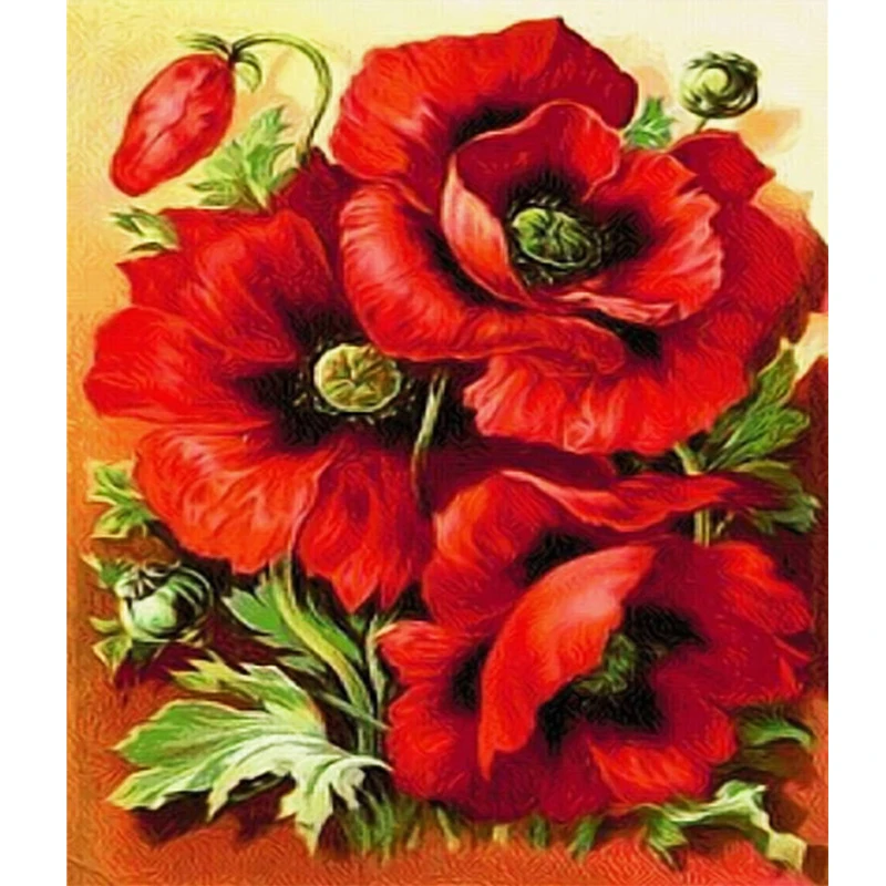 Full Square 5D diy hand made diamond embroidery painting exquisite stitch of mosaic Red flower picture home decor
Full Square 5D diy hand made diamond embroidery painting exquisite stitch of mosaic Red flower picture home decor