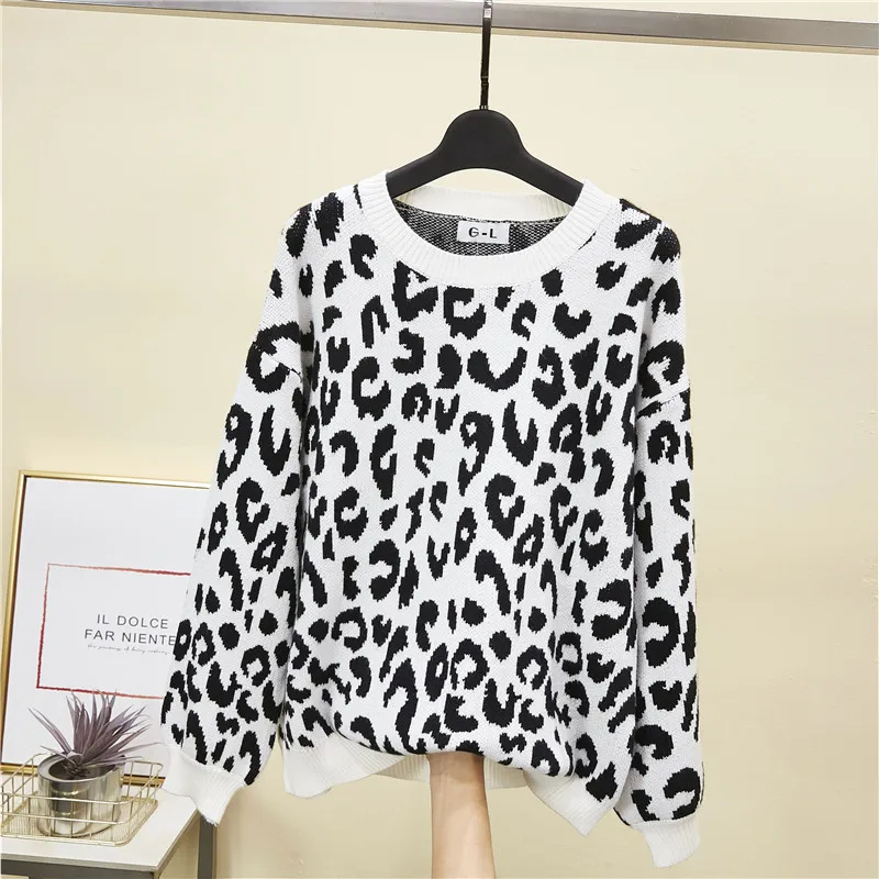 Leopard Loose 2019 New Soft Women Fall O-Neck Knitted Sweater Pullover Sueter Mujer Winter Long Sleeve Korea Fashion Casual
Leopard Loose 2019 New Soft Women Fall O-Neck Knitted Sweater Pullover Sueter Mujer Winter Long Sleeve Korea Fashion Casual