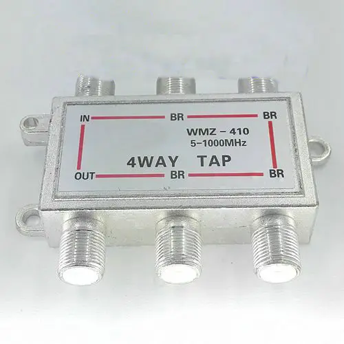 1pcs WMZ-410 Digital cable TV and TV signal distributor Divide one into four branches
1pcs WMZ-410 Digital cable TV and TV signal distributor Divide one into four branches