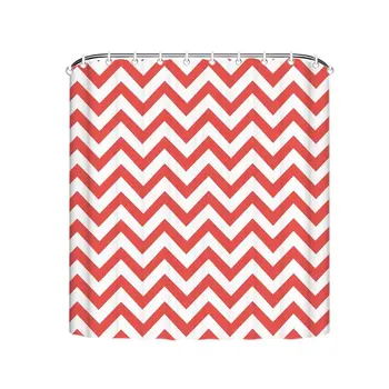 Zigzag Shower Curtain White and Red Coral Shower Curtains for Simple life 66*72inch
Zigzag Shower Curtain White and Red Coral Shower Curtains for Simple life 66*72inch