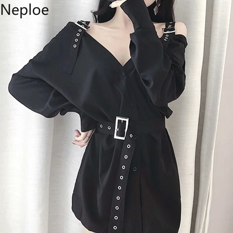 Neploe Black Elegant Grunge Gothic Dresses Women Long Sleeve Ladies Strap Dress Sexy Harajuku Punk Vestidos with Sashes 39232
Neploe Black Elegant Grunge Gothic Dresses Women Long Sleeve Ladies Strap Dress Sexy Harajuku Punk Vestidos with Sashes 39232