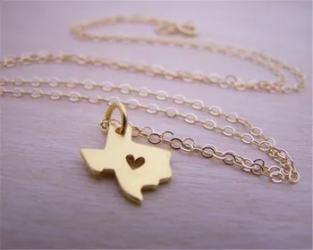 30PCS_Outline Texas Map With Heart Necklace USA TX State Necklace I Heart Love Texas Necklaces Map Geography Necklace
30PCS_Outline Texas Map With Heart Necklace USA TX State Necklace I Heart Love Texas Necklaces Map Geography Necklace