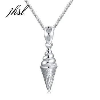 JHSL Brand Fine Jewelry Real S925 Sterling Silver Female Girls Women Necklaces Novelty LOVE Ice Cream Pendant
JHSL Brand Fine Jewelry Real S925 Sterling Silver Female Girls Women Necklaces Novelty LOVE Ice Cream Pendant