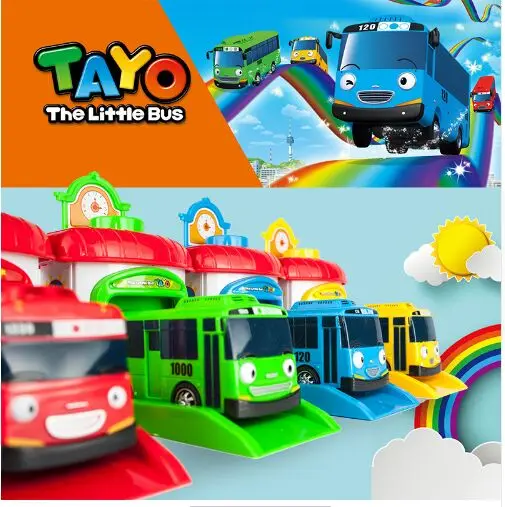 4Pcs/Set Korean Cute Cartoons garage tayo the little bus model mini tayo plastic baby araba oyuncak car for kids Christmas gift
4Pcs/Set Korean Cute Cartoons garage tayo the little bus model mini tayo plastic baby araba oyuncak car for kids Christmas gift