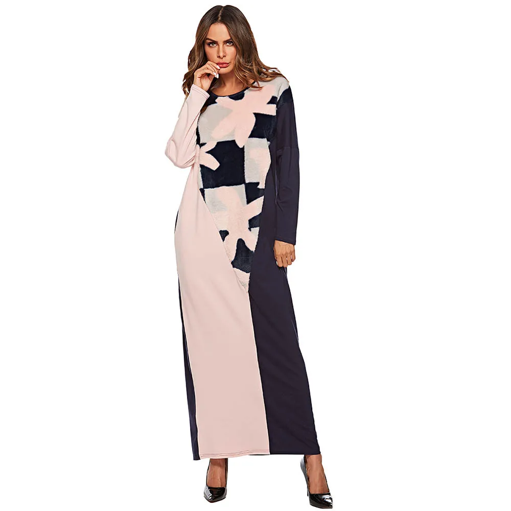 Muslim Abaya Print Faux Fur Maxi Dress Kimono Patch Designs Long Robe Gowns Loose Jubah Ramadan Middle East Islamic Clothing
Muslim Abaya Print Faux Fur Maxi Dress Kimono Patch Designs Long Robe Gowns Loose Jubah Ramadan Middle East Islamic Clothing
