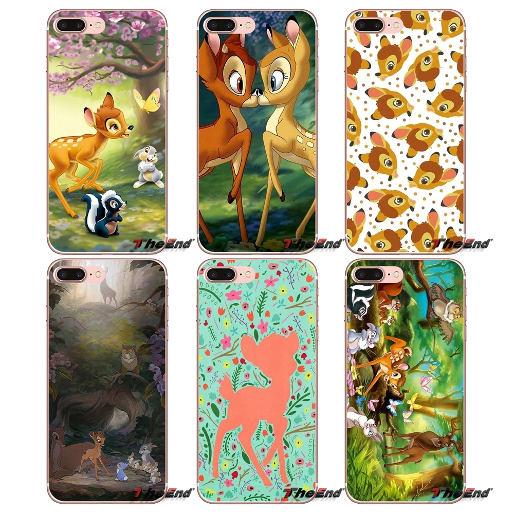 Soft TPU Cover For iPhone X 4 4S 5 5S 5C SE 6 6S 7 8 Plus Samsung Galaxy J1 J3 J5 J7 A3 A5 2016 2017 Graffiti Deer Bambi Kissing | Мобильные