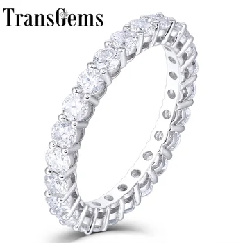 TransGems 14K 585 White Gold 1.2CTW to 1.8CTW 2.5mm F Color Moissanite Full Eternity Wedding Band for Women Gift Dailywear ring
TransGems 14K 585 White Gold 1.2CTW to 1.8CTW 2.5mm F Color Moissanite Full Eternity Wedding Band for Women Gift Dailywear ring
