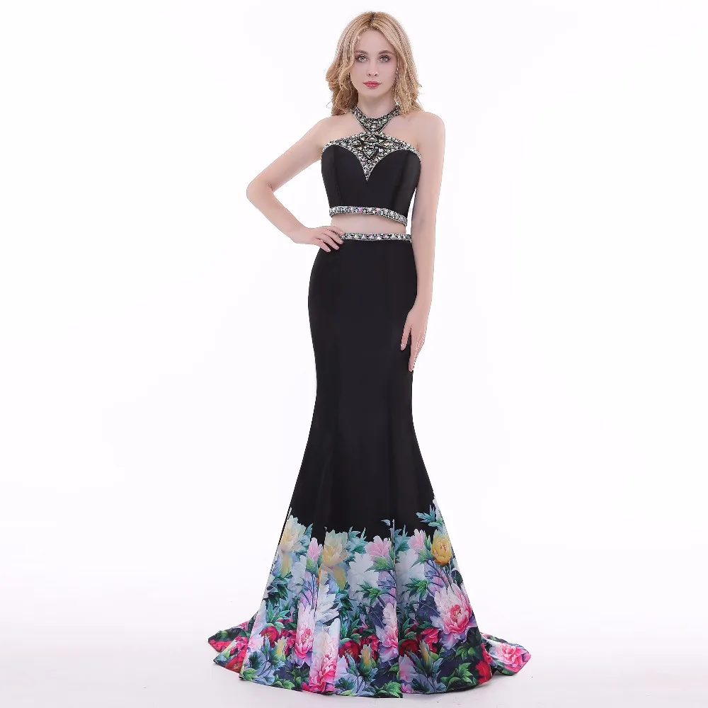 2018 SexyCrystal o-neck BeadedTwo Piece Evening Dress Crystals Black Flower Woman Party Dresses Beaded Dresses Robe De Soiree
2018 SexyCrystal o-neck BeadedTwo Piece Evening Dress Crystals Black Flower Woman Party Dresses Beaded Dresses Robe De Soiree