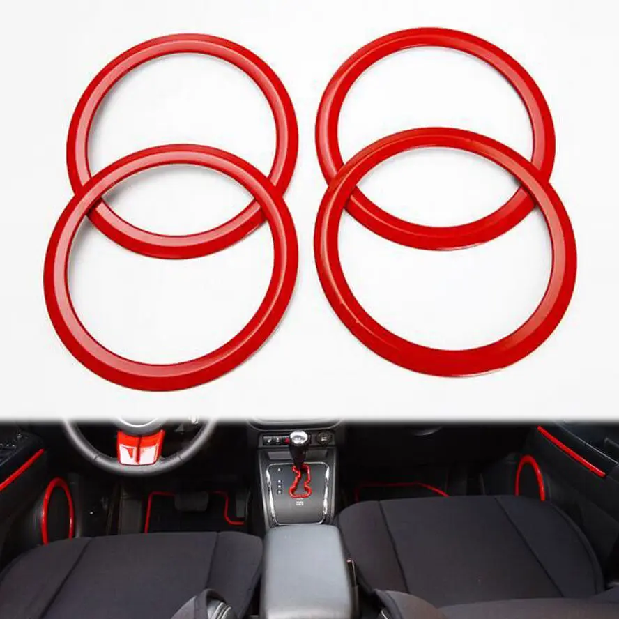 4x Stainless Red Car Door Speaker Audio Sound Decoration Frame Cover Trim Ring Sticker Fit For Jeep Patriot Compass Accessories
4x Stainless Red Car Door Speaker Audio Sound Decoration Frame Cover Trim Ring Sticker Fit For Jeep Patriot Compass Accessories
