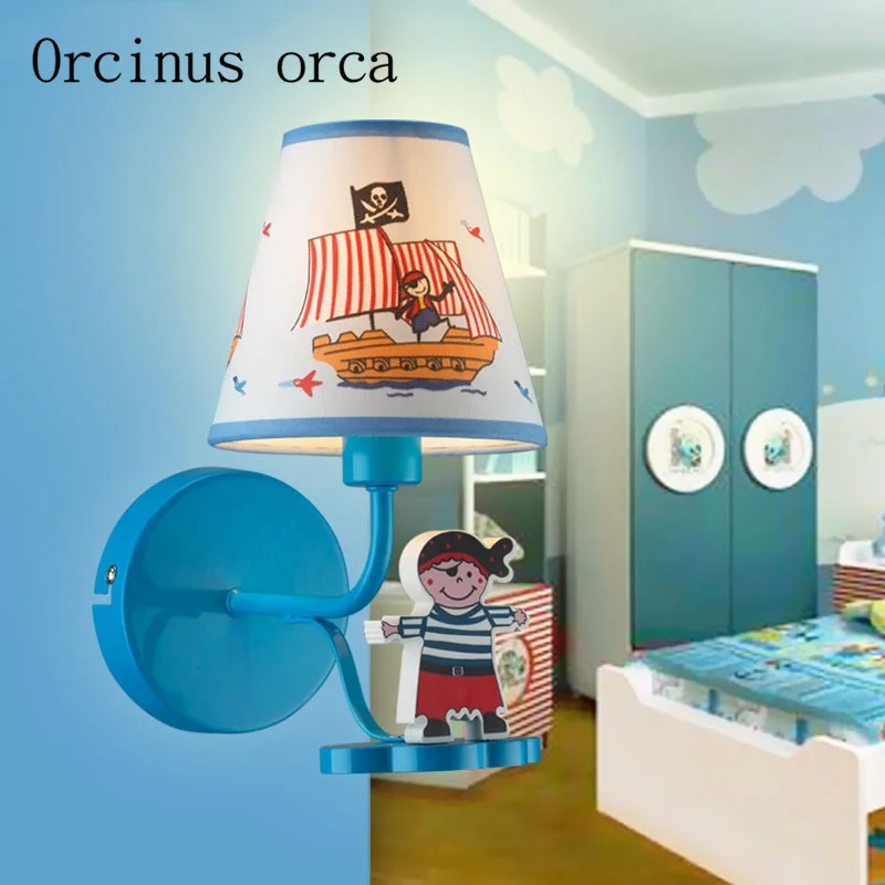 Фото Средиземноморский настенный светильник детская комната светодиодный