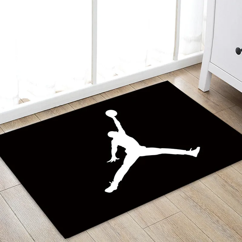 NBA Star Jordan Carpet Soft Flannel Non-slip Mats Rug for Bathroom Door Living Room Popular LOGO mat Door mat
NBA Star Jordan Carpet Soft Flannel Non-slip Mats Rug for Bathroom Door Living Room Popular LOGO mat Door mat