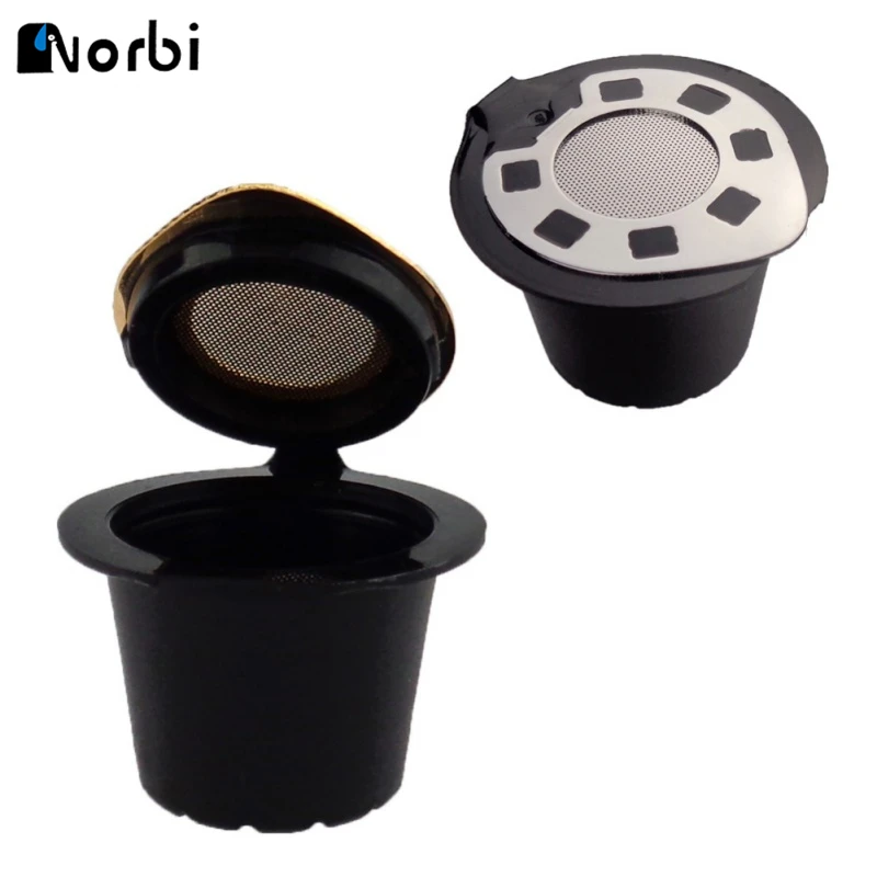 Silver Refillable Reusable Coffee Capsule Filter Compatible Nespresso Soft Capsules Baskets Sliver & Gold Coffee Accessories
Silver Refillable Reusable Coffee Capsule Filter Compatible Nespresso Soft Capsules Baskets Sliver & Gold Coffee Accessories