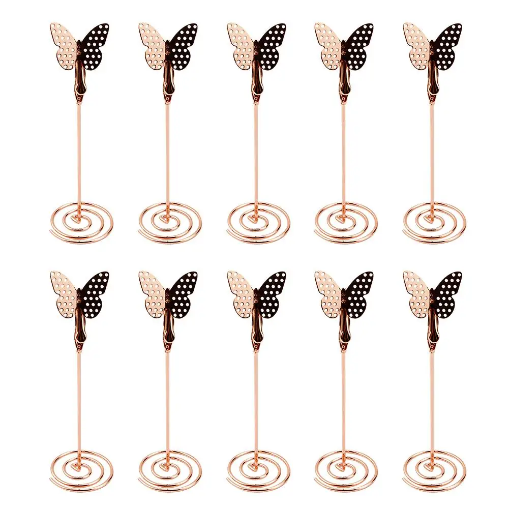 10 PCS/Pack Butterfly-Shaped Holder Metal Gold Rose Gold Wedding Seat Table Memo Clip Clamps Rack Practical Party Tools
10 PCS/Pack Butterfly-Shaped Holder Metal Gold Rose Gold Wedding Seat Table Memo Clip Clamps Rack Practical Party Tools
