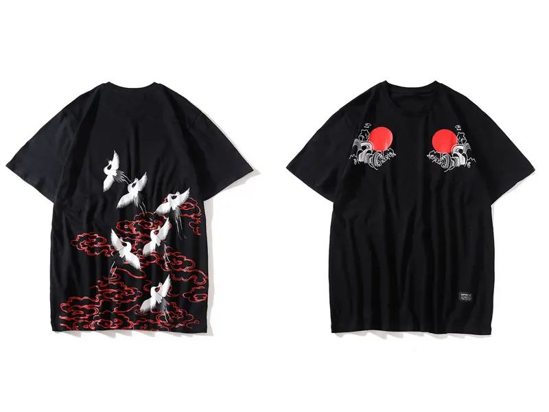 Cranes Cloud Printed Tshirts 1