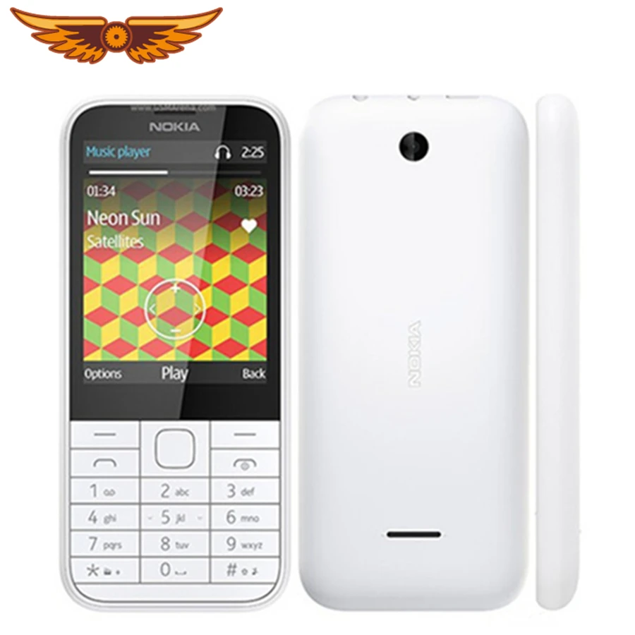 

Original Nokia 225 Single Core 2.8 Inches 2MP Camera 2G GSM FM Bluetooth Mp3 Player Mobile Phone Unlocked Cellphone