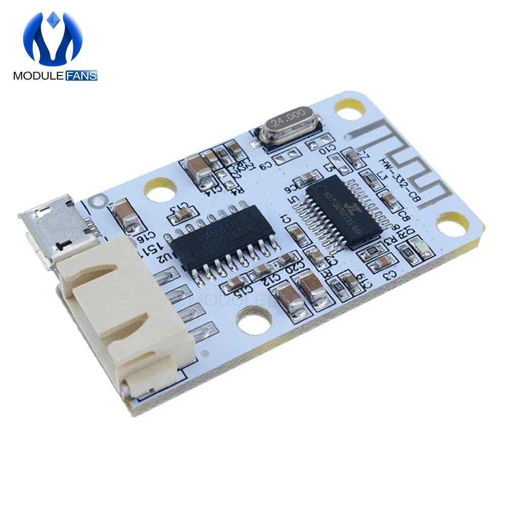PAM8403 3W+3W Wireless USB Power Bluetooth 4.0 Module Audio Receiver Steady Digital AMP Amplifier Board Bluetooth Module
PAM8403 3W+3W Wireless USB Power Bluetooth 4.0 Module Audio Receiver Steady Digital AMP Amplifier Board Bluetooth Module