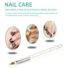 1pc dégradé peinture stylo ongles brosse Tube clair manucure outil professionnel dessin acrylique brosse Pincel unas Nail Art # F(China)