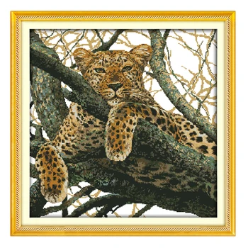JoySunday chinese cross stitch diy The cheetah tree DMC14CT11CTcotton needlework livingroom baby room restaurant hotel painting
JoySunday chinese cross stitch diy The cheetah tree DMC14CT11CTcotton needlework livingroom baby room restaurant hotel painting