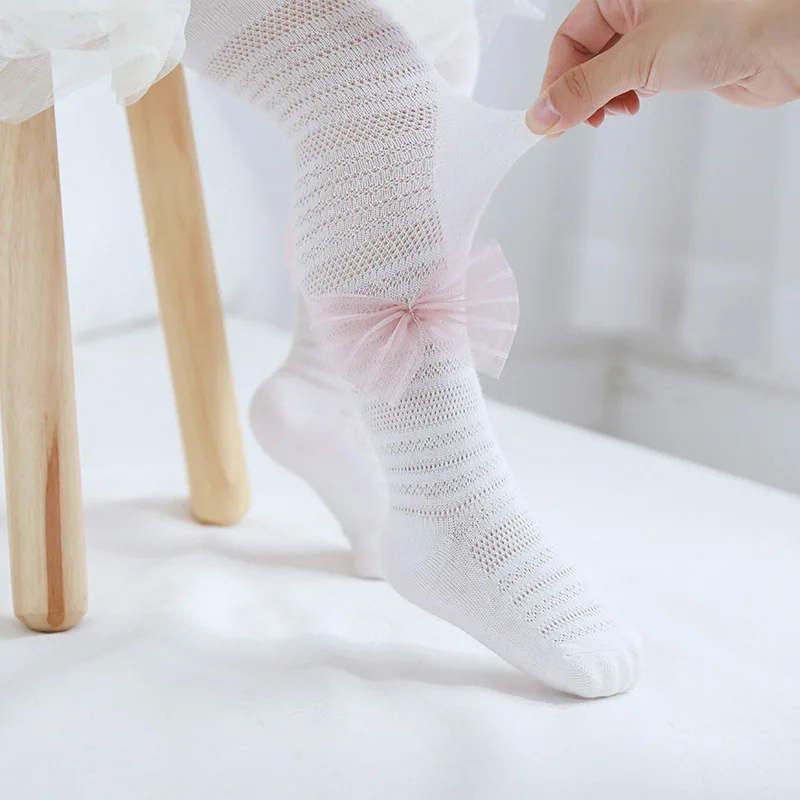 Baby Tights Infant Girl Summer Thin Pantyhose Lace Hosiery Kids Stockings Mesh Breathable Cute Bow Over Thigh Cotton Stockings
Baby Tights Infant Girl Summer Thin Pantyhose Lace Hosiery Kids Stockings Mesh Breathable Cute Bow Over Thigh Cotton Stockings