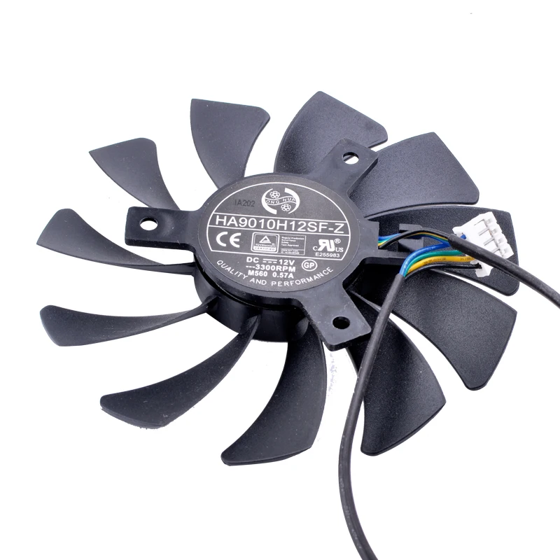 Brand new original HA9010H12SF-Z 12V 0.57A 85mm 40mm Mounting pitch 4Wire 4Pin For MSI Dataland Graphics Card Cooling Fan
Brand new original HA9010H12SF-Z 12V 0.57A 85mm 40mm Mounting pitch 4Wire 4Pin For MSI Dataland Graphics Card Cooling Fan