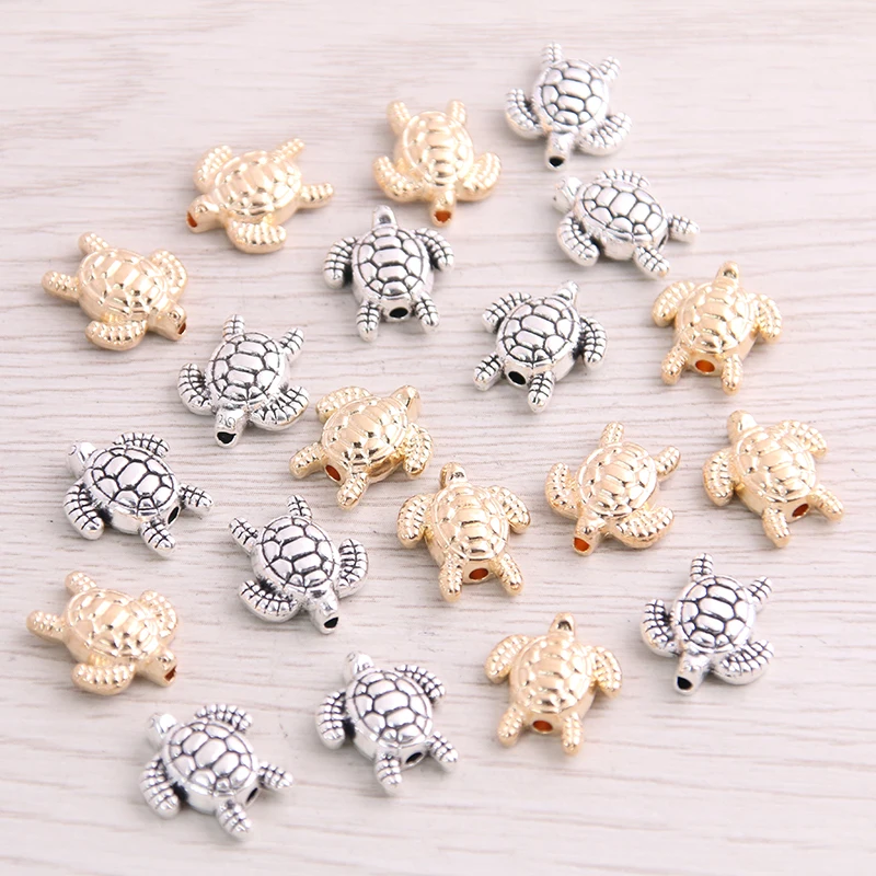 40pcs 12*13mm Two Color Tortoise Turtle Bead Spacer Bead Charms For Diy Beaded Bracelets Jewelry Handmade Making
40pcs 12*13mm Two Color Tortoise Turtle Bead Spacer Bead Charms For Diy Beaded Bracelets Jewelry Handmade Making