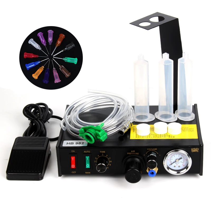 Automatic Glue Dispensers HB982 Epoxy Resin Dispensing Controllers Liquid Glue Dispensing Machine Equipment Epoxy Glue Syringe
Automatic Glue Dispensers HB982 Epoxy Resin Dispensing Controllers Liquid Glue Dispensing Machine Equipment Epoxy Glue Syringe