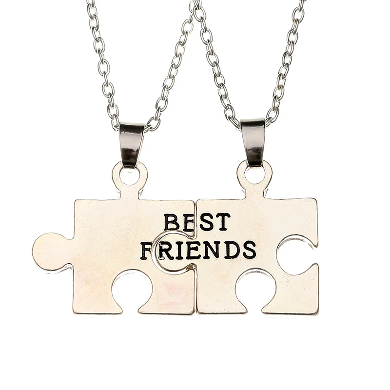 Hot Xmas Gift Best Friend Necklace For 2 Puzzle Pendant Friendship Gift Jewelry BFF Puzzle Necklaces For Men and Women 2018
Hot Xmas Gift Best Friend Necklace For 2 Puzzle Pendant Friendship Gift Jewelry BFF Puzzle Necklaces For Men and Women 2018