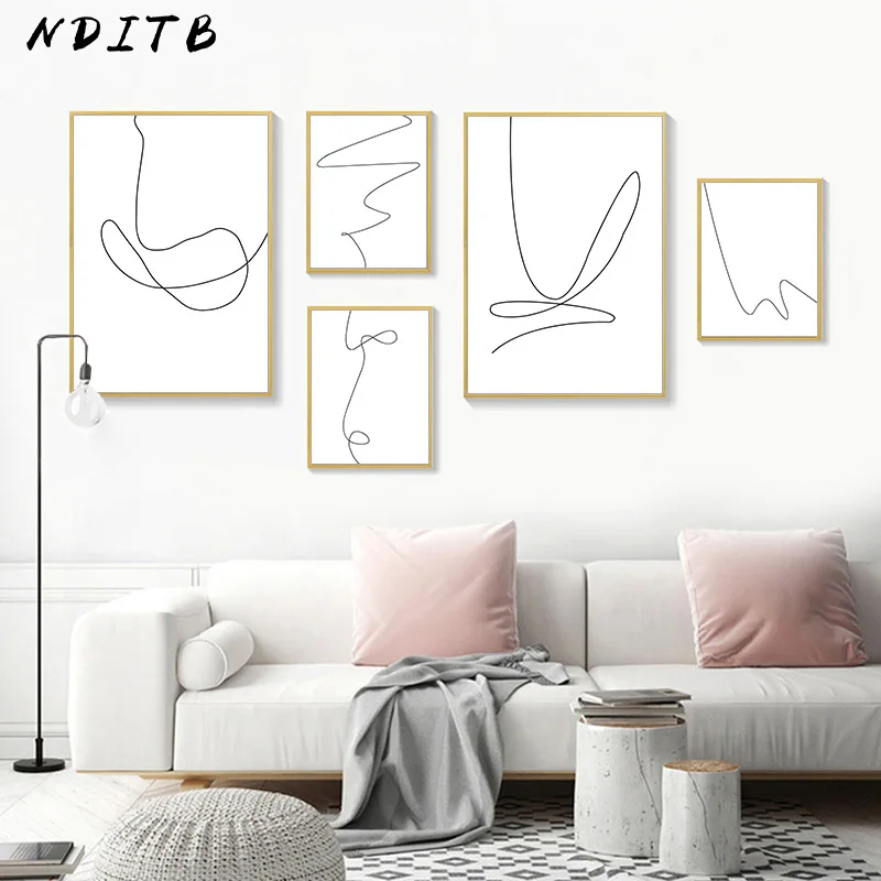 Abstract Line Canvas Poster Black White Wall Art Minimalist Print Painting Nordic Decoration Picture Modern Living Room Decor
Abstract Line Canvas Poster Black White Wall Art Minimalist Print Painting Nordic Decoration Picture Modern Living Room Decor