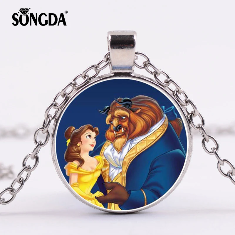 SONGDA Beauty And The Beast Pendant Necklace Belle Princess and Prince Romantic Sweet Fairy Tale Movie Jewelry Little Girls Gift
SONGDA Beauty And The Beast Pendant Necklace Belle Princess and Prince Romantic Sweet Fairy Tale Movie Jewelry Little Girls Gift
