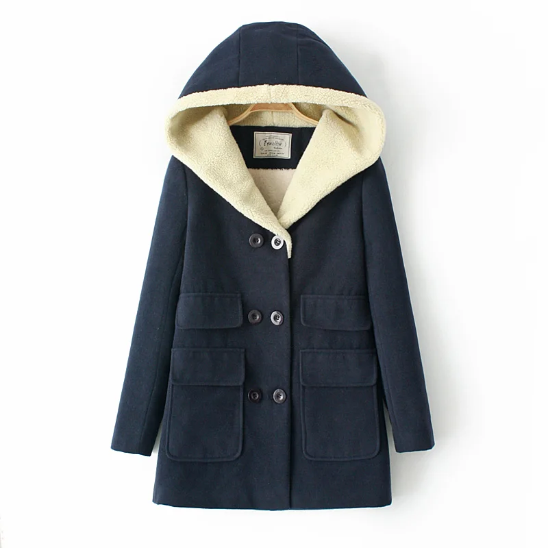 Fashion Women Winter Thickness Warm Long Cotton Coat Cashmere Double Breasted Slim Jacket Navy Blue Red Outwear Nice
Fashion Women Winter Thickness Warm Long Cotton Coat Cashmere Double Breasted Slim Jacket Navy Blue Red Outwear Nice