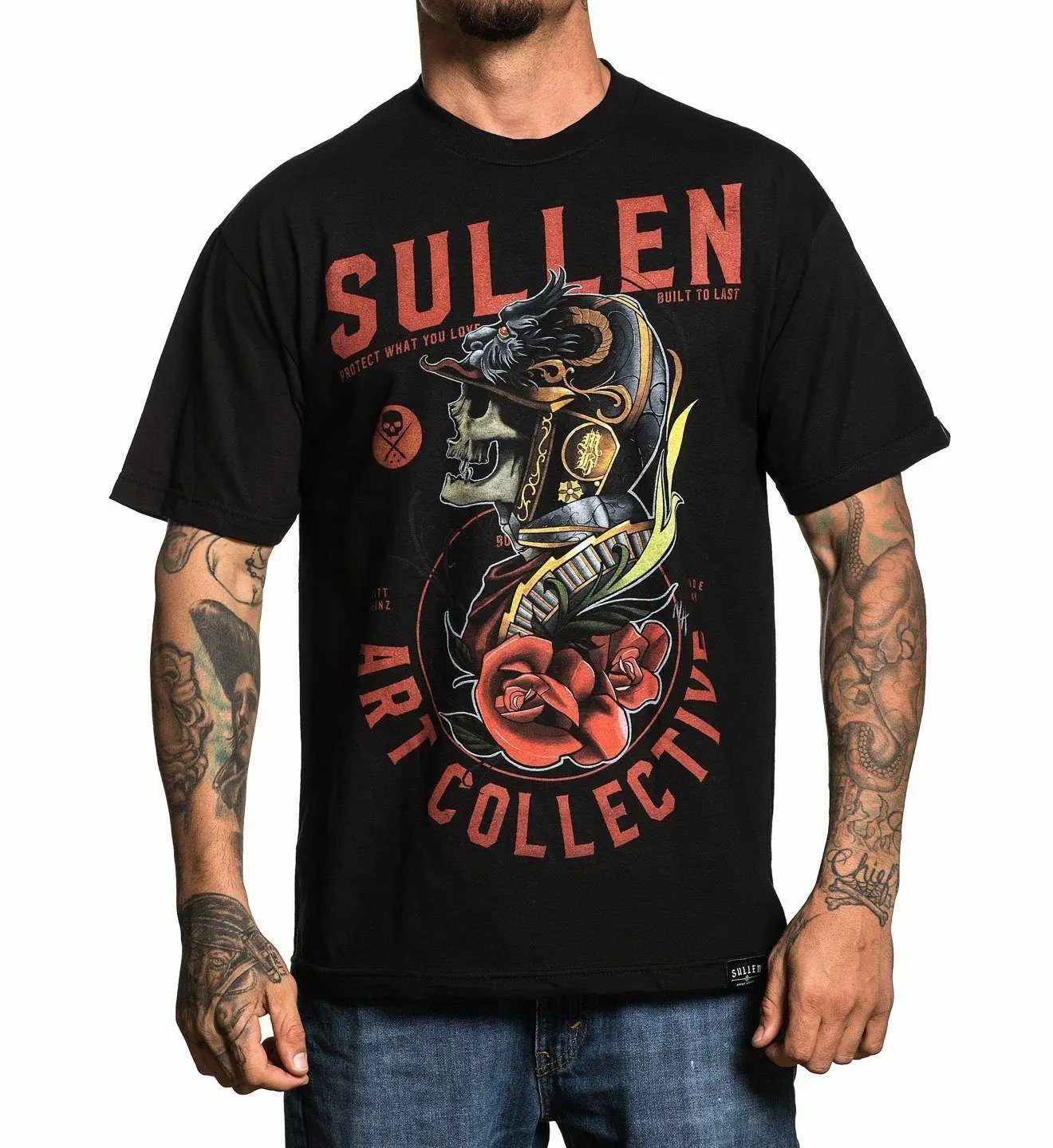 Sullen Matt Heinz Tattooed Urban Art Soldier Skull Roses Floral T Shirt SCM2099
Sullen Matt Heinz Tattooed Urban Art Soldier Skull Roses Floral T Shirt SCM2099