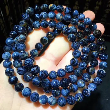 8mm Natural Blue Pietersite Gemstone Round Beads 4 Laps Bracelet Stretch Necklace From Namibia AAAAAA
8mm Natural Blue Pietersite Gemstone Round Beads 4 Laps Bracelet Stretch Necklace From Namibia AAAAAA