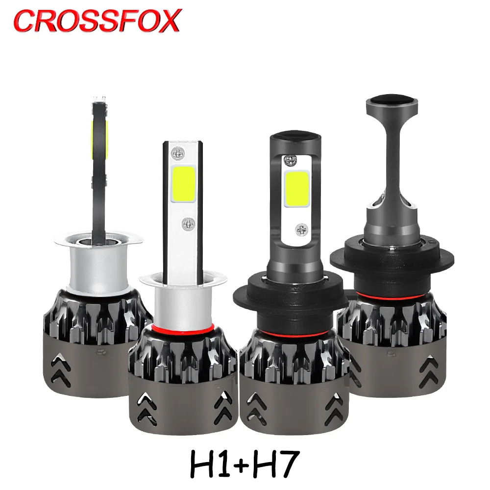CROSSFOX Car Lamps LED H1 H7 LED Headlights Bulbs Auto Lights 6000K 12V For Renault Opel Kia Seat SGMW and so on Automobile
CROSSFOX Car Lamps LED H1 H7 LED Headlights Bulbs Auto Lights 6000K 12V For Renault Opel Kia Seat SGMW and so on Automobile
