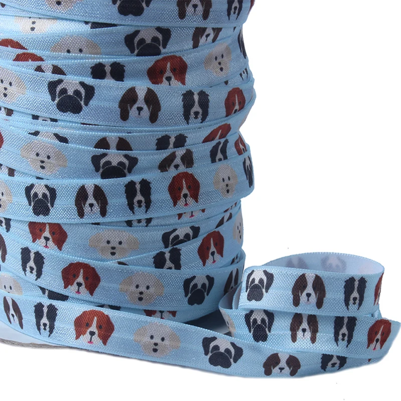 (50 yards/lot) New arrival cute dogs printed cartoon animal character foe fold over elastic for baby hair accessories
(50 yards/lot) New arrival cute dogs printed cartoon animal character foe fold over elastic for baby hair accessories